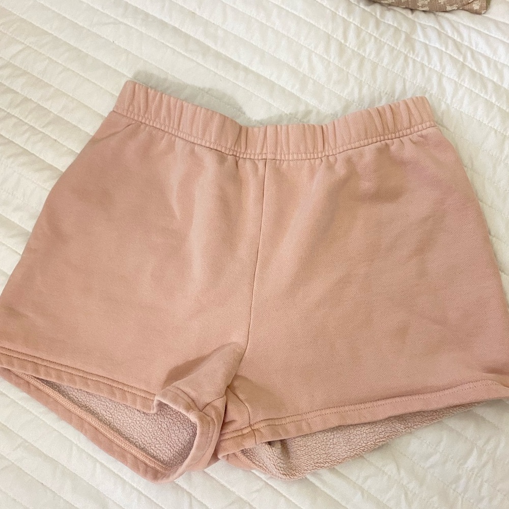 TNA Cozy Fleece Perfect Pink Shorts size small
